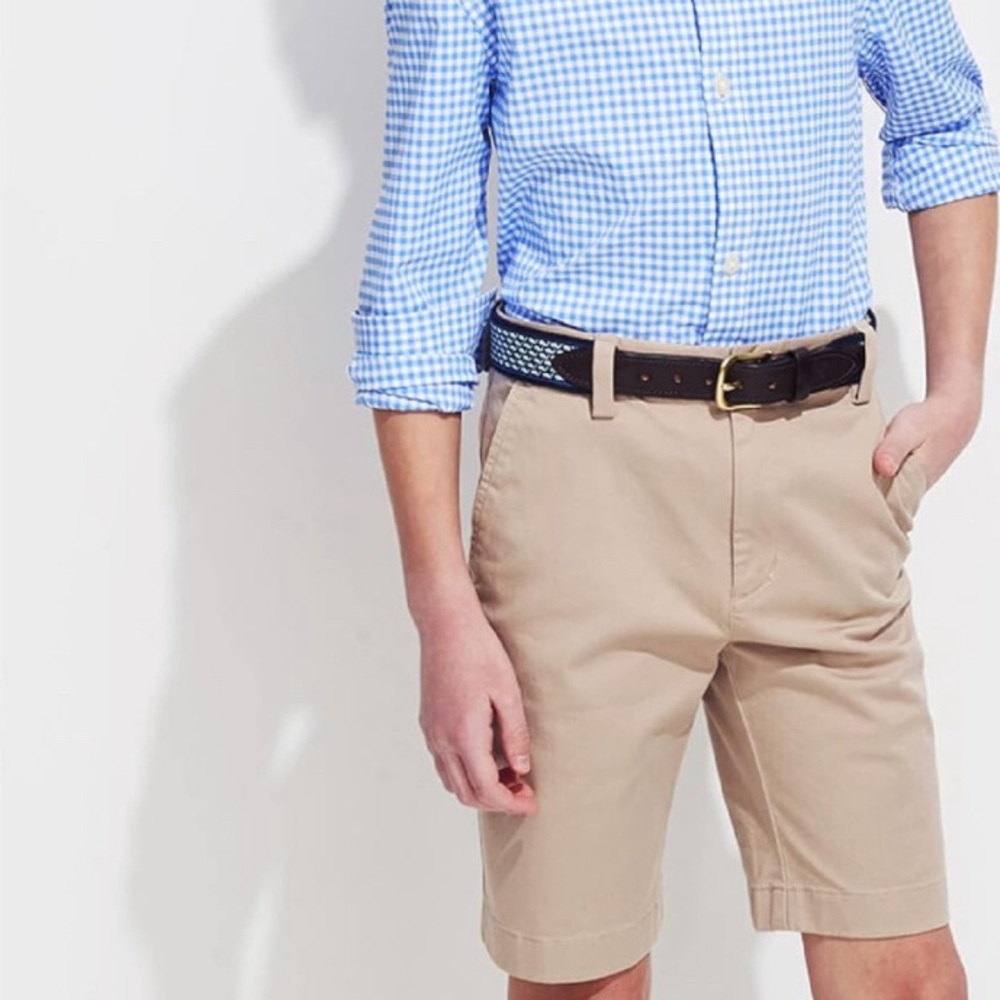 Vineyard Vines Boys Khaki Short - 14